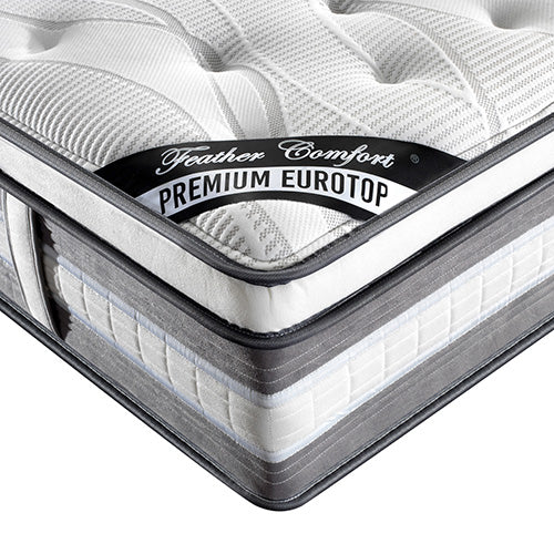 Mattress Euro Top Single Size Pocket Spring Coil with Knitted Fabric Medium Firm 34cm Thick