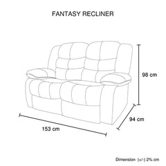 3+2+1 Seater Recliner Sofa In Faux Leather Lounge Couch in Black