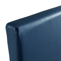 Single PU Leather Bed Frame Blue