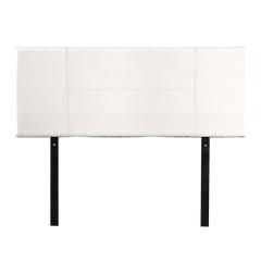 PU Leather Double Bed Headboard Bedhead - White