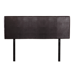 PU Leather Queen Bed Headboard Bedhead - Brown