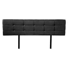 PU Leather King Bed Deluxe Headboard Bedhead - Black