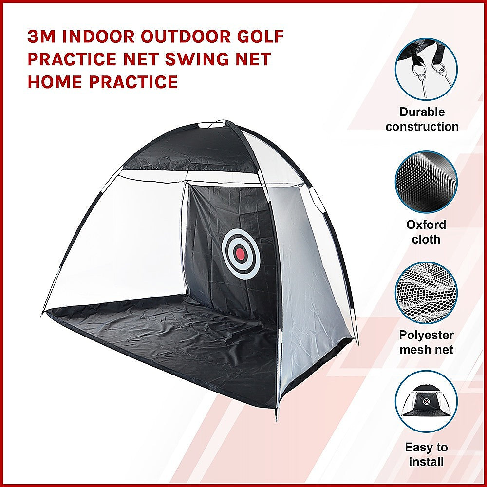 3m Indoor Outdoor Golf Practice Net Swing Net Home Practice