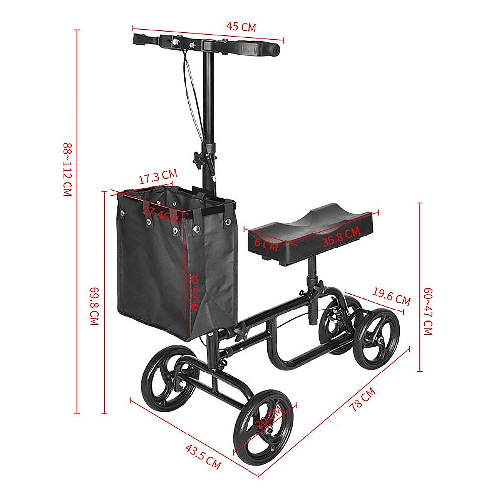 Knee Walker Scooter Mobility Alternative Crutches Wheelchair Portable