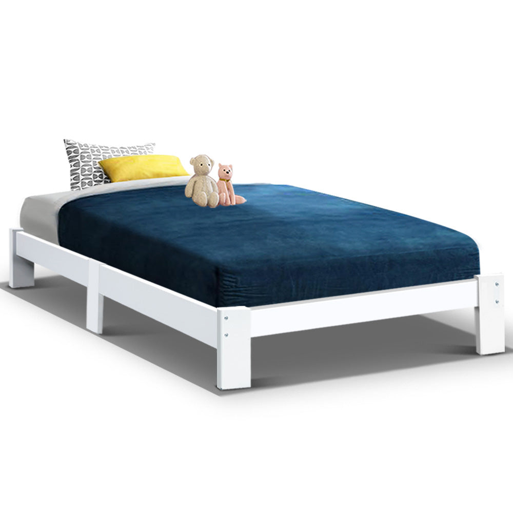 Artiss Bed Frame Single Wooden Bed Base Frame Size JADE Timber Mattress Platform